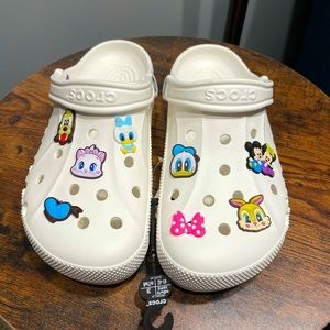 NEW Baya Crocs + Jibbitz Disney Marvel Sports Fruit Charms